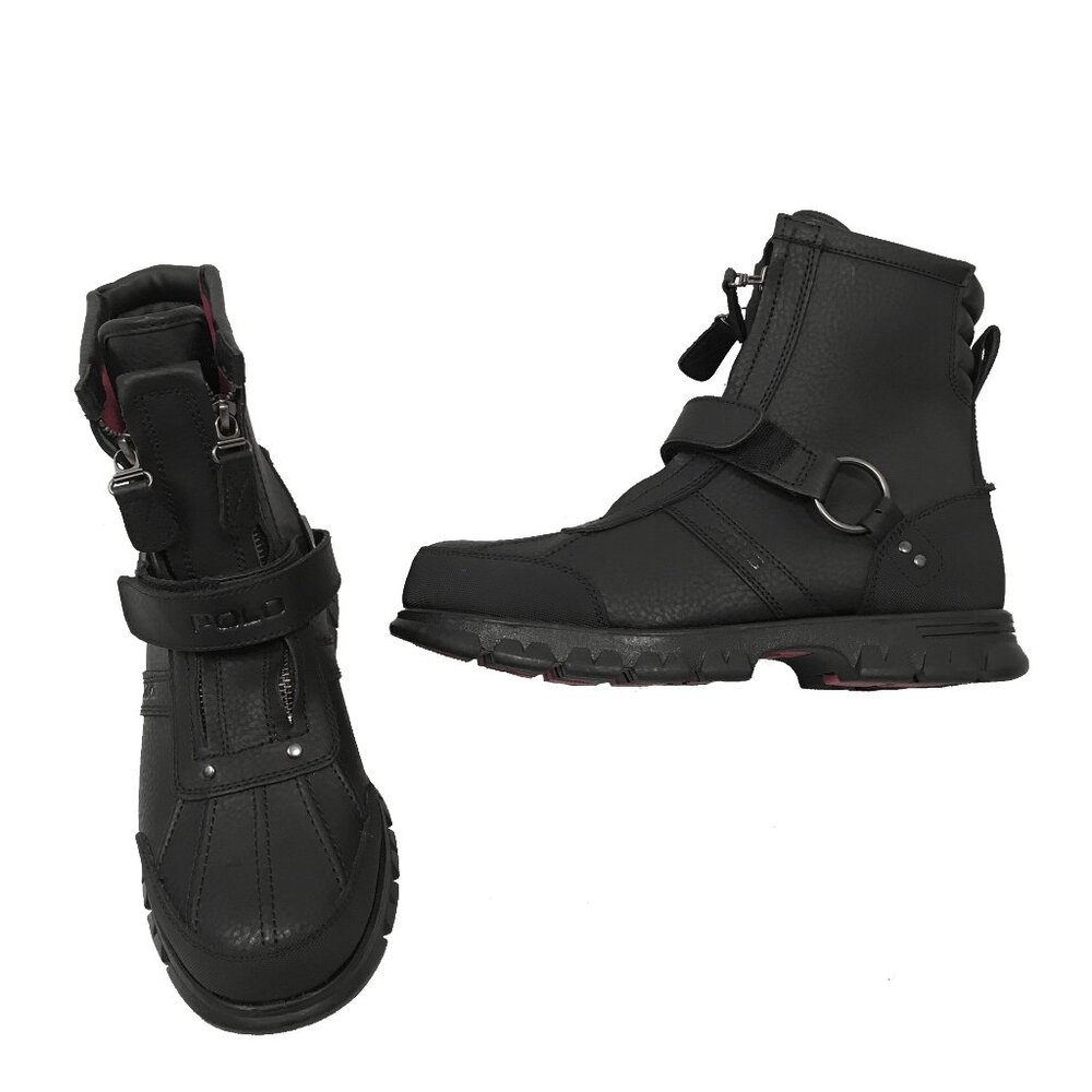 NEW RARE Vintage Polo Ralph Lauren Conquest II Boots! Black 8 8.5 Equestrian